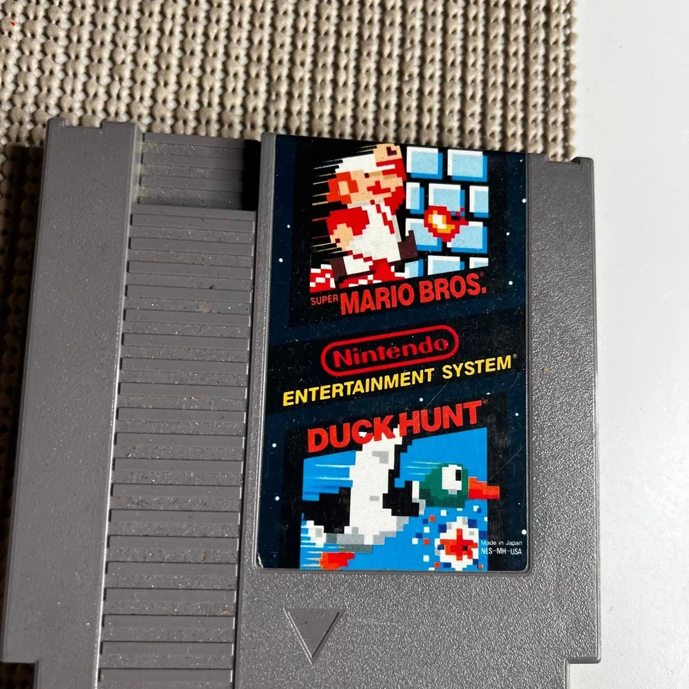 Super Mario Bros Duck Hunt Nintendo NES Game Cartridge NES-MH-USA Gray